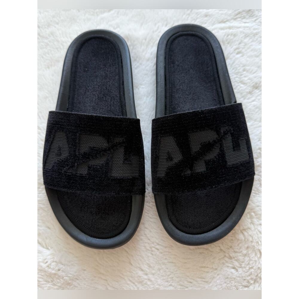 NEW!!! APL women velvet black slides size 7 US Authentic Retail 130& - Picture 2 of 7